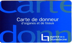 Carte de donneur